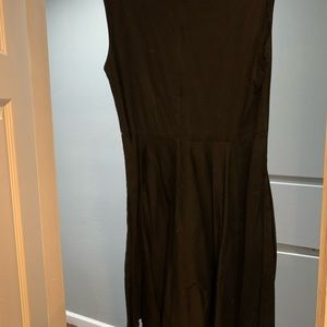Black plain dress with zipper